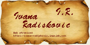 Ivana Radišković vizit kartica